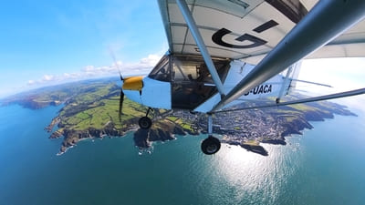 Local flight along the coast - Pictured is Ilfracombe.