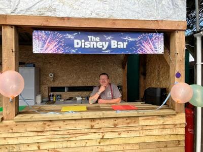 The opening of The Disney Bar; in memory of the late Dave Disney at the Westonzoyland Fly-in 2024.